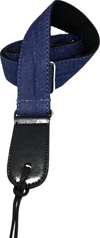 1.5″ Wide Ukulele Strap – Denim Design