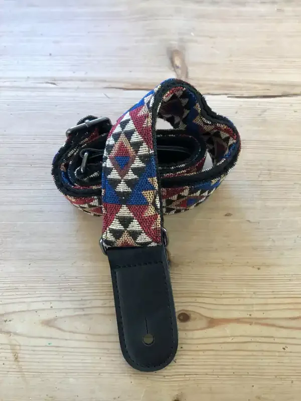 1.5″ Wide Ukulele Strap – Native Triangle