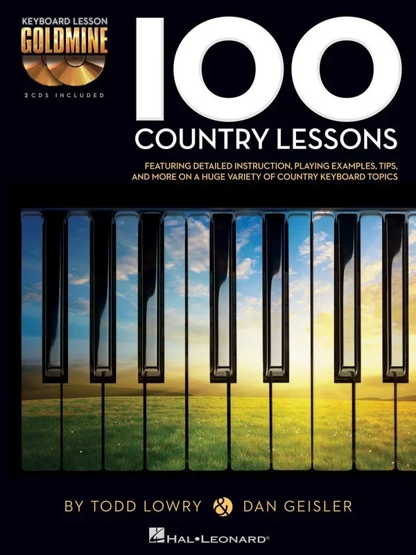 100 Country Lessons Goldmine Keyboard (Softcover Book/CD)