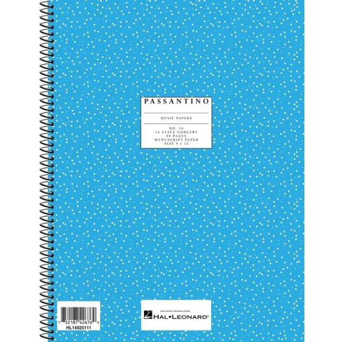 16. Manuscript Paper: 16-stave