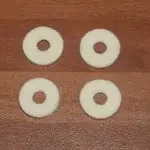 17.5mm white felt washer ( pack 4 )