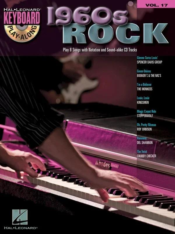1960s Rock Keyboard Play Along Book/CD V17 (Softcover Book/CD)