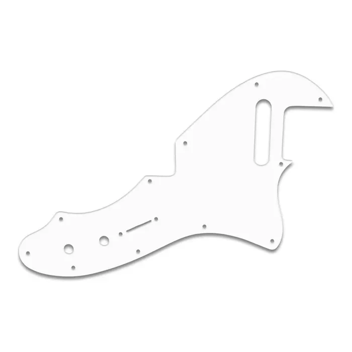 1969 Tele Thinline – Thin Shiny White .060″ / 1.52mm Thickness, No Bevelled Edge