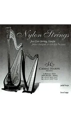 1st Octave B – Nylon string for Gut Stringed Pedal or Lever Harp – CAM6NYGH04