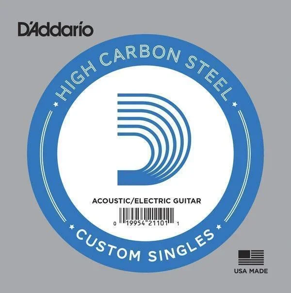 2 x D’Addario PL010 Single Plain Steel .010 Acoustic or Electric Guitar Strings