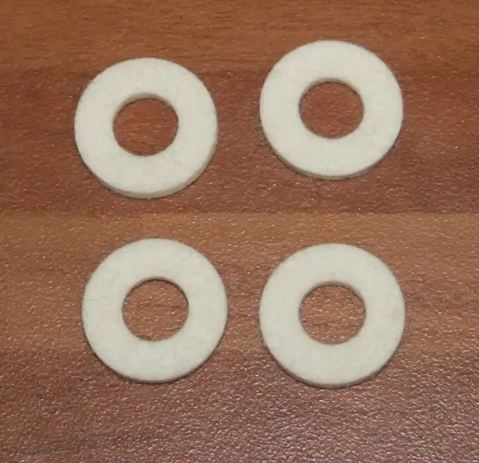 20.6mm white felt washer (pack 4 )