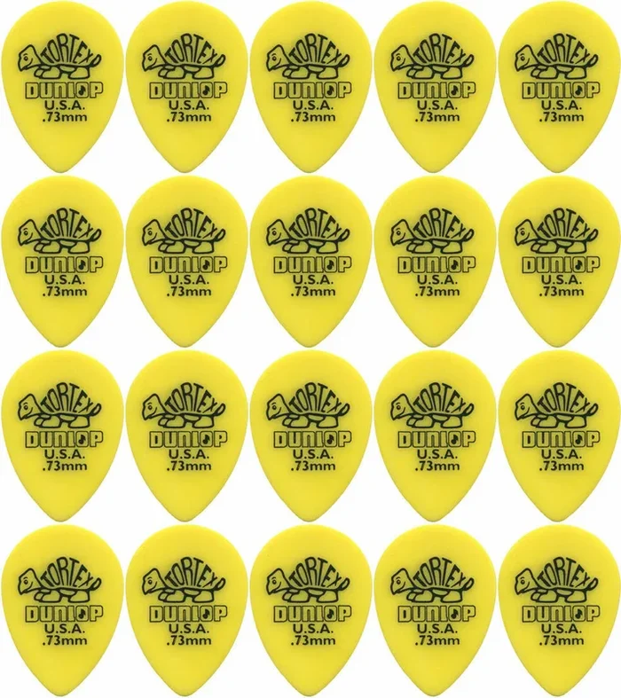 20 x Jim Dunlop Tortex Small Tear Drop .73MM Gauge Guitar Picks 423R