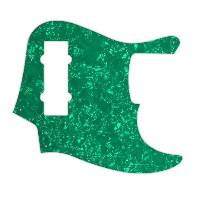 2014 Made In China 5 String Modern Player Jazz Bass V Satin – Green Pearl W/B/W Lamination