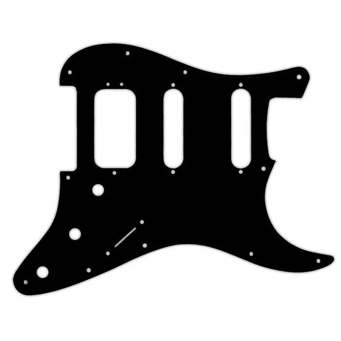 2019 American Ultra Stratocaster HSS – Matte Black .090″ / 2.29mm thick, with bevelled edge.