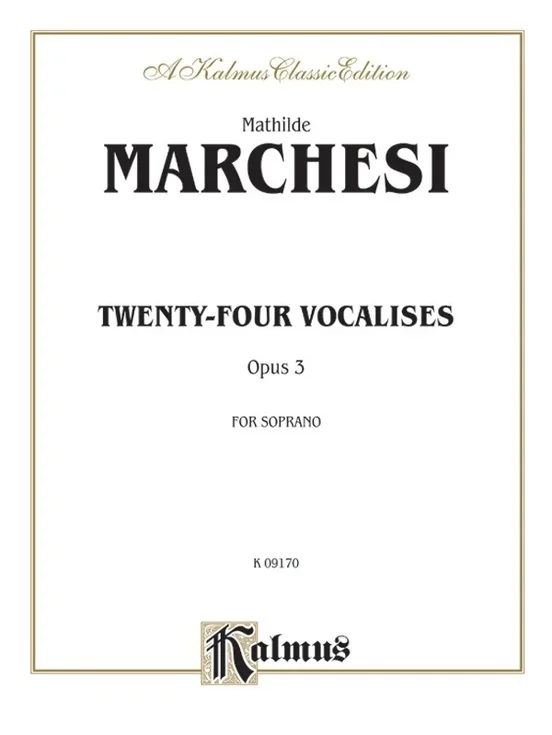 24 Vocalises For Soprano