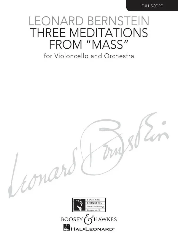 3 Meditations Vc F/Sc Book