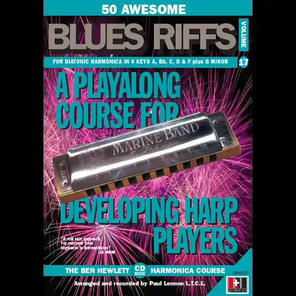 50 Awesome Blues Riffs volume 17 for Harmonica