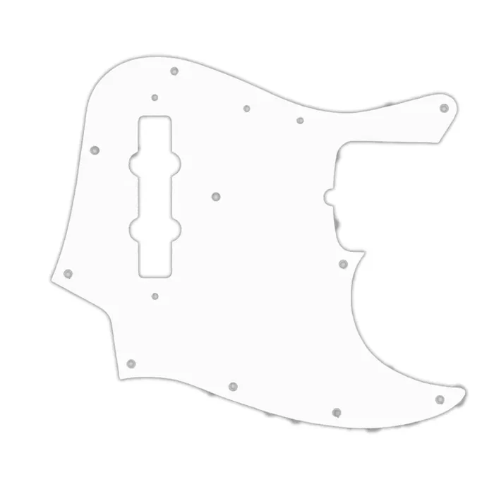 50th Anniversary Jazz Bass – Thin Shiny White .060″ / 1.52mm Thickness, No Bevelled Edge