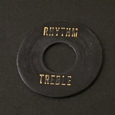 56 Les Paul Custom Rhythm/Treble Ring Poker Chip Black Relic