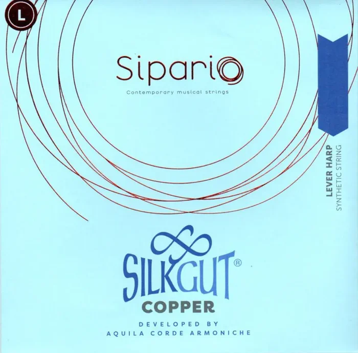 5th Octave E – Lever Harp Silkgut Copper String by Sipario