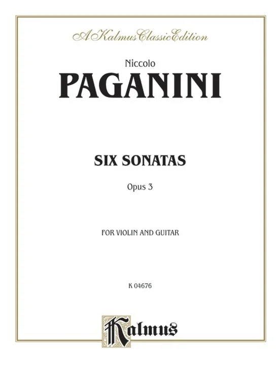 6 Sonatas Violin/Guitar