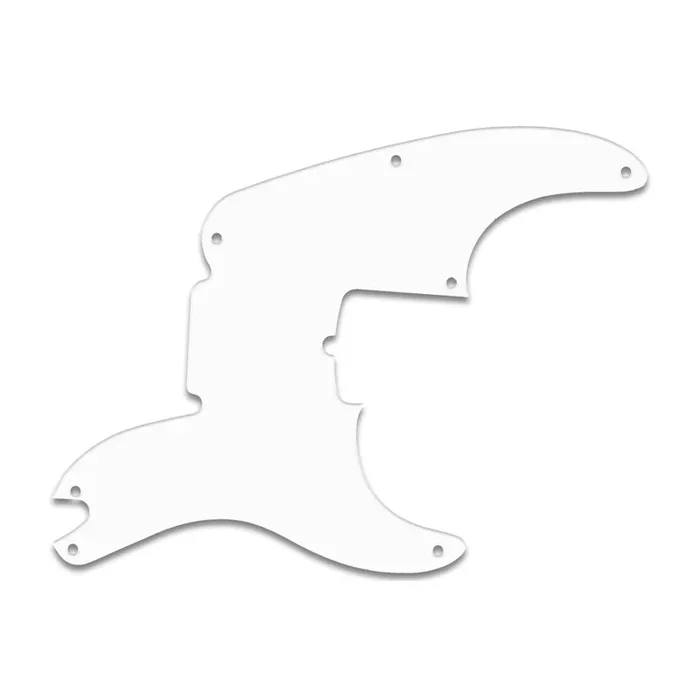 60th Anniversary Precision Bass – Solid Shiny White .090″ / 2.29mm thick, with bevelled edge