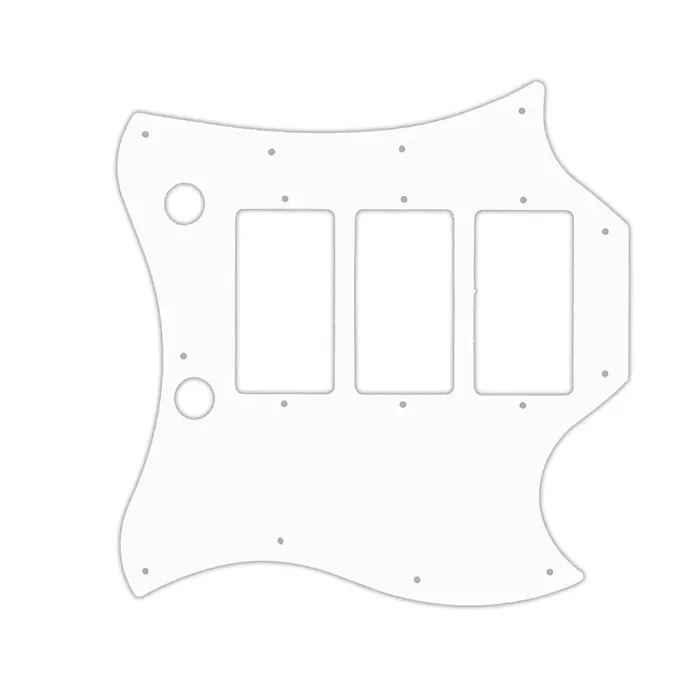 “Captain” Kirk Douglas Signature Roots SG – Thin Shiny White .060″ / 1.52mm Thickness, No bevelled Edge