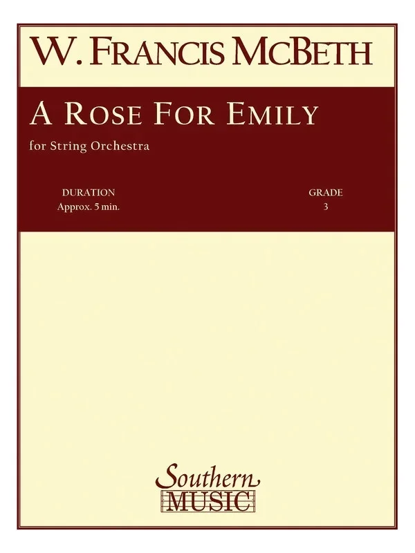 A Rose For Emily So3 Score/Parts