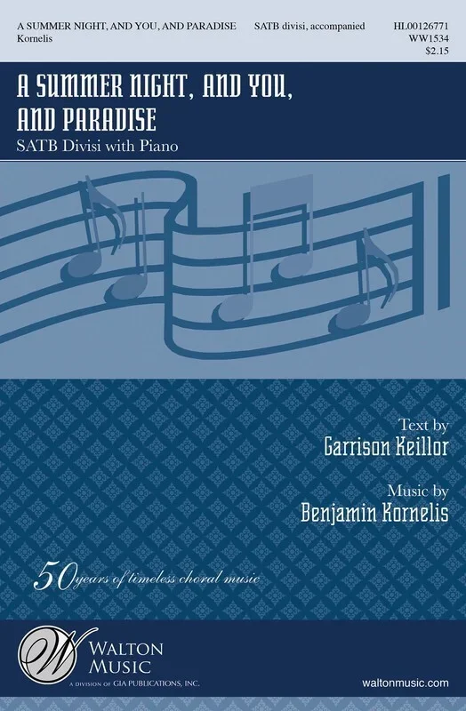 A Summer Night And You And Paradise SATB Divisi (Octavo)