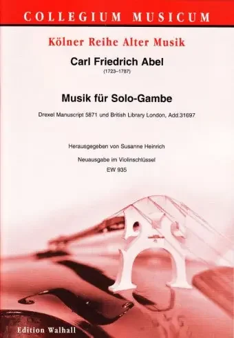 Abel Music for Viola da Gamba Solo
