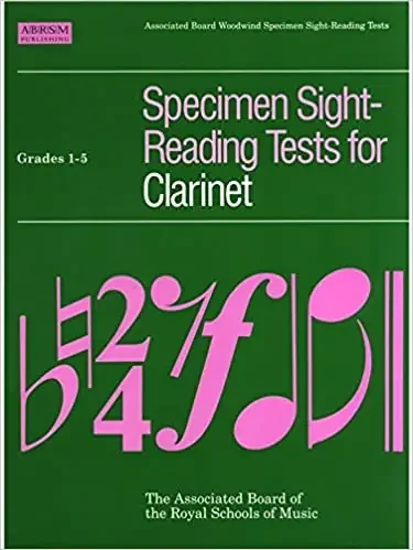 ABRSM – Specimen Sight Reading Tests For Clarinet (Older Editions)