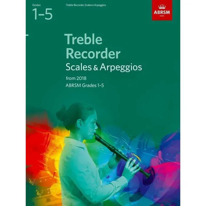ABRSM Treble Recorder Scales and Arpeggios From 2018 Grades 1-5