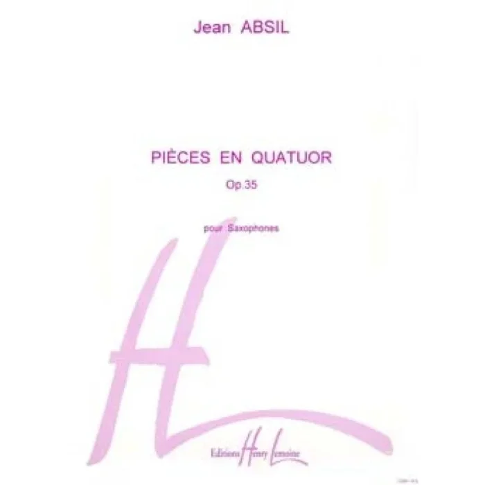 Absil, Jean – Pièces en quatuor Op.35