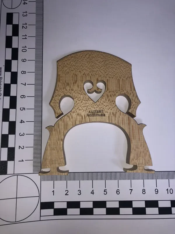 Adjustable 1/2 cello bridge high