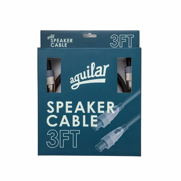 Aguilar Speakon Cable 3 Ft – High-Quality Instrument & Speaker Cable with Neutrik Plugs for Musicians