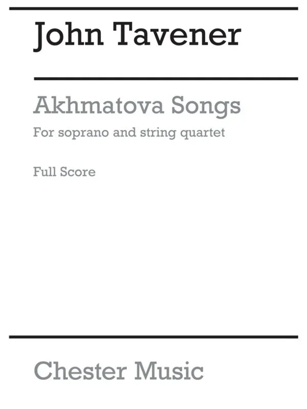 Akhamatova Songs Score