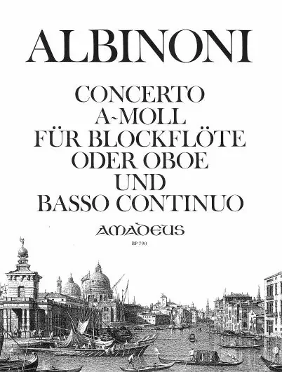 Albinoni Concerto in A Minor for Descant Recorder and Basso Continuo