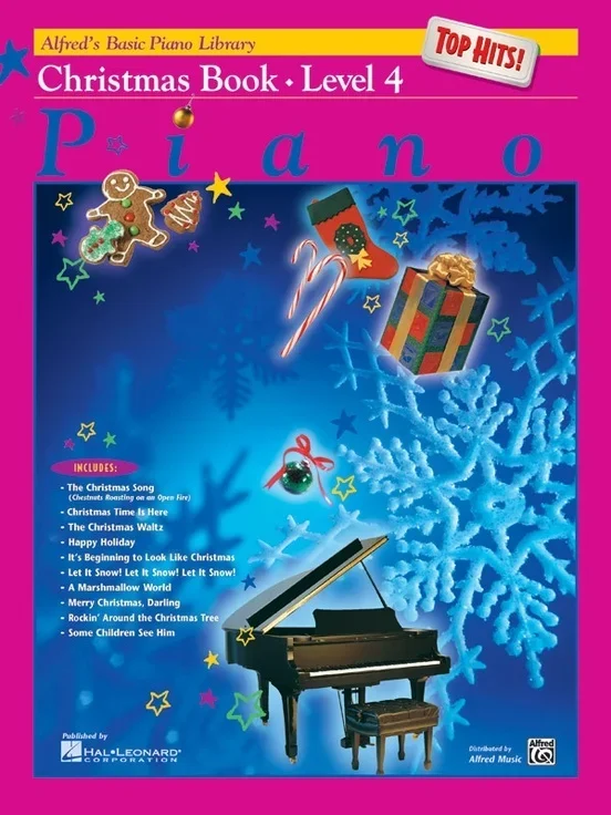 Alfred’s Basic Piano Library (ABPL) Top Hits Christmas Book 4