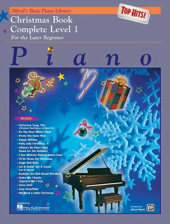 Alfred’s Basic Piano Library: Top Hits Christmas Book Complete 1