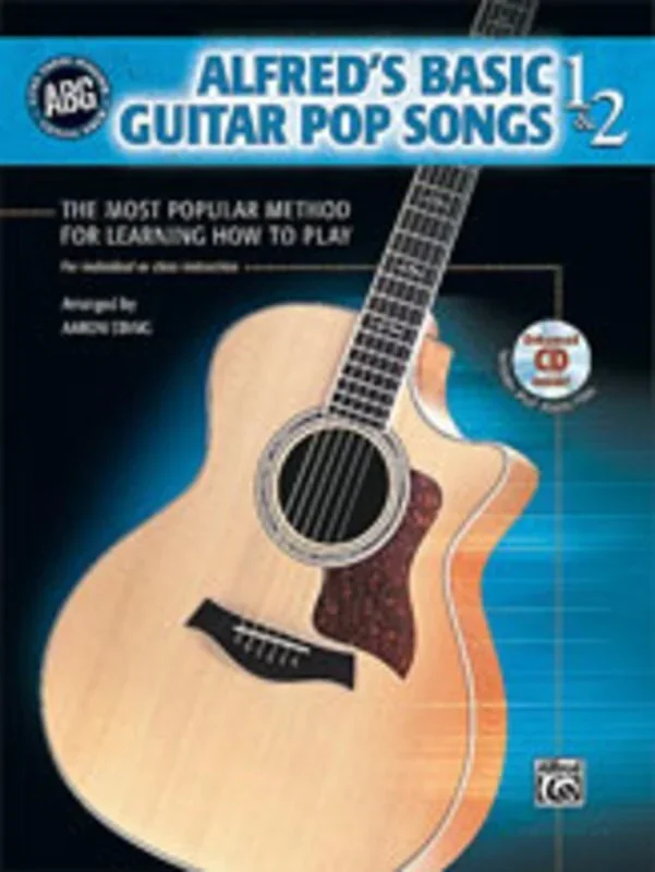 Alfreds Basic Guitar Pop Songs 1 And 2 Book/CD Guitar Book