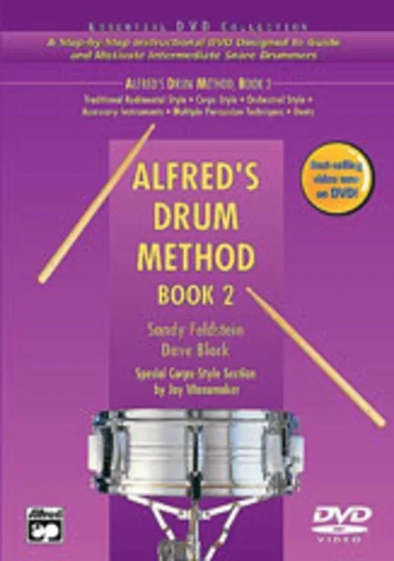 Alfreds Drum Method Book 2 DVD Book
