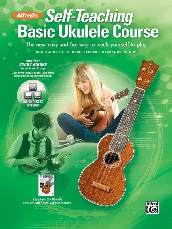 Alfreds Self Teaching Basic Ukulele Course Book/Online Media