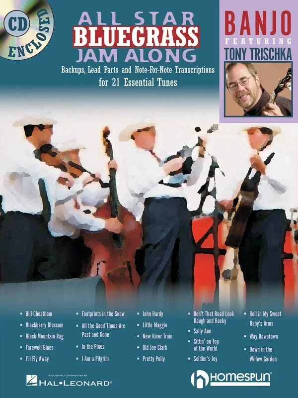 All Star Bluegrass Jam Along For Banjo Book/CD (Softcover Book/CD)