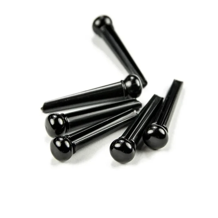 Allparts Acoustic Guitar Bridge Pin Set, Black