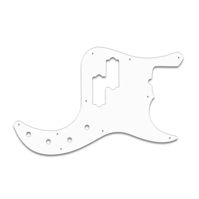American Deluxe P Bass – Thin Shiny White .060″ / 1.52mm Thickness, No Bevelled Edge