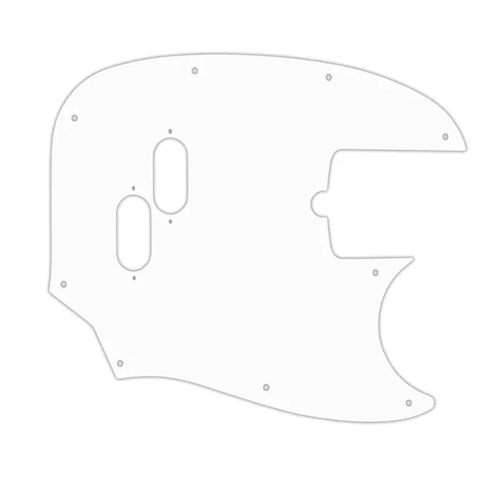 American Performer Mustang Bass – Solid Shiny White .090″ / 2.29mm thick, with bevelled edge