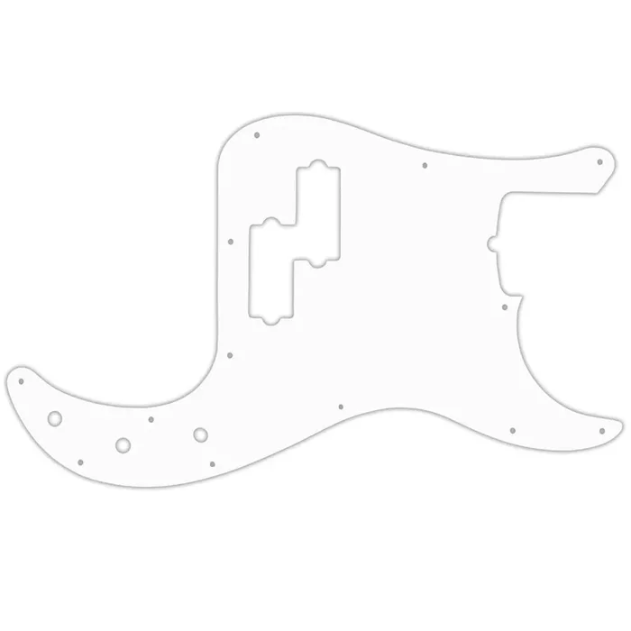 American Performer Precision Bass – Solid Shiny White .090″ / 2.29mm thick, with bevelled edge