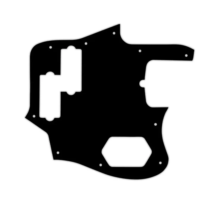 American Standard Jaguar Bass – Solid Shiny Black .090″ / 2.29mm thick, with bevelled edge