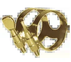 AMS Alto Sax Ligature Brass Lacquered