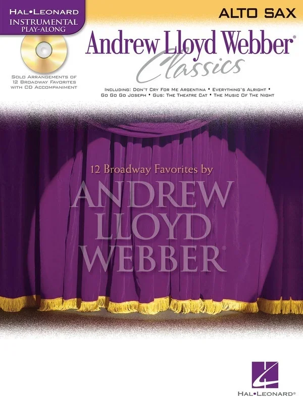 Andrew Lloyd Webber Classics Alto Sax Book/CD
