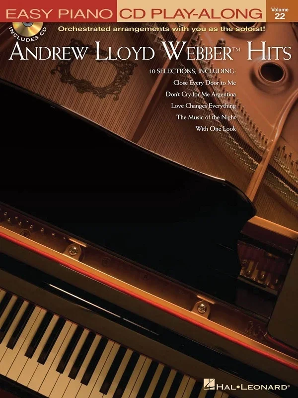 Andrew Lloyd Webber Hits Easy Piano Play Along Book/CD V22 (Softcover Book/CD)