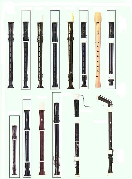 Angel A321 Soprano Recorder 3 Piece Abs Resin Dark Brown W/Bg