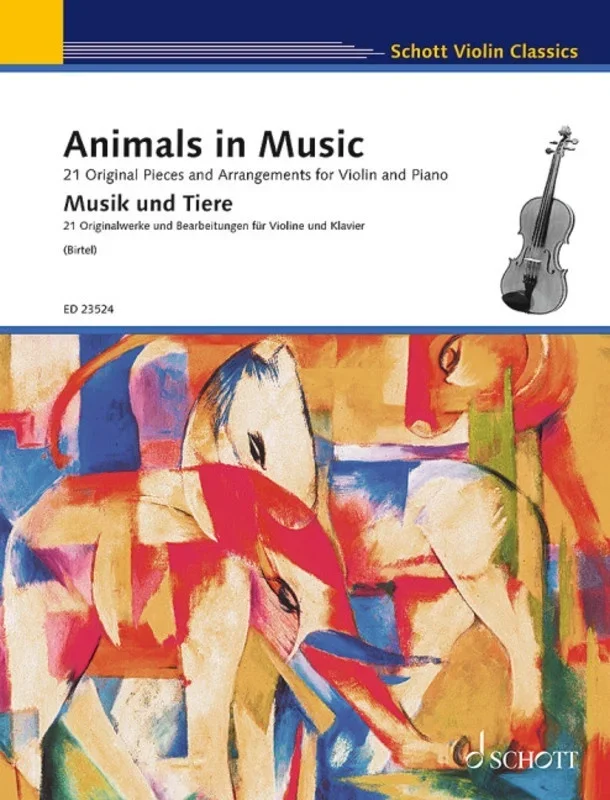 Animals In Music For Violin/Piano Softcover Book (Violin)