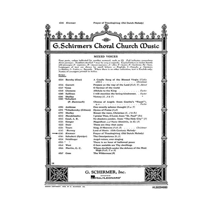 Anonymous – Prayer of Thanksgiving