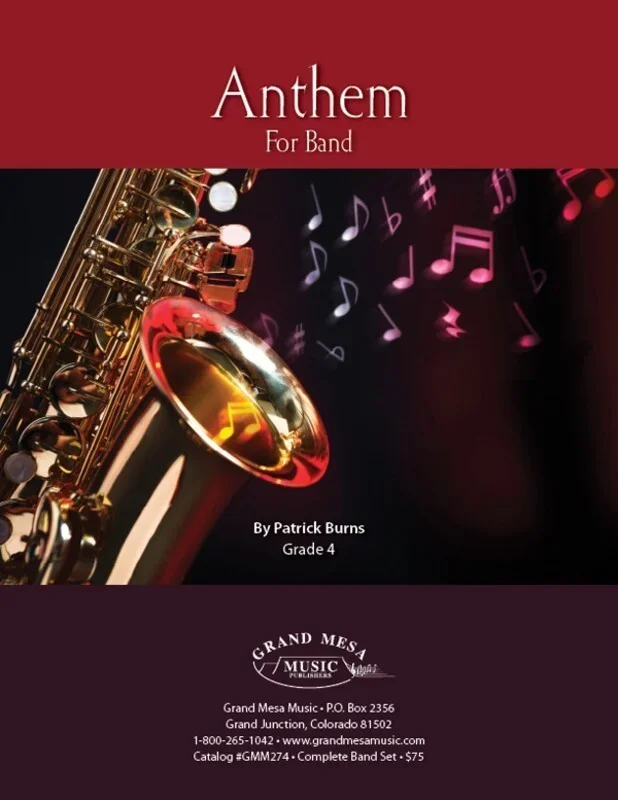 Anthem Concert Band 4 Score Only (Music Score) Book
